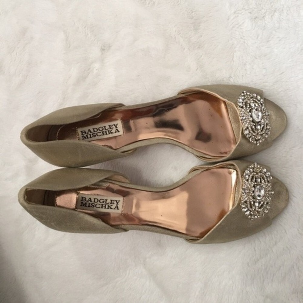 BADGLEY Mischka Davida Open Toe Kitten Heel - Picture 3 of 10